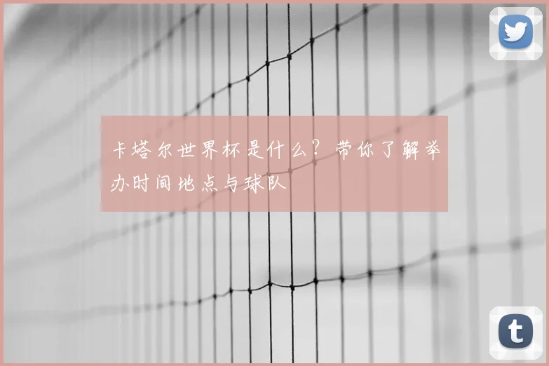 卡塔尔世界杯是什么？带你了解举办时间地点与球队